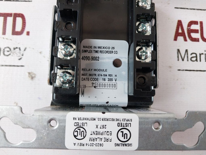 Simplex 4090-9002 Idnet Iam Relay Module Rev. H