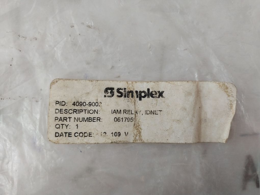 Simplex 4090-9002 Idnet Iam Relay Module Rev. G