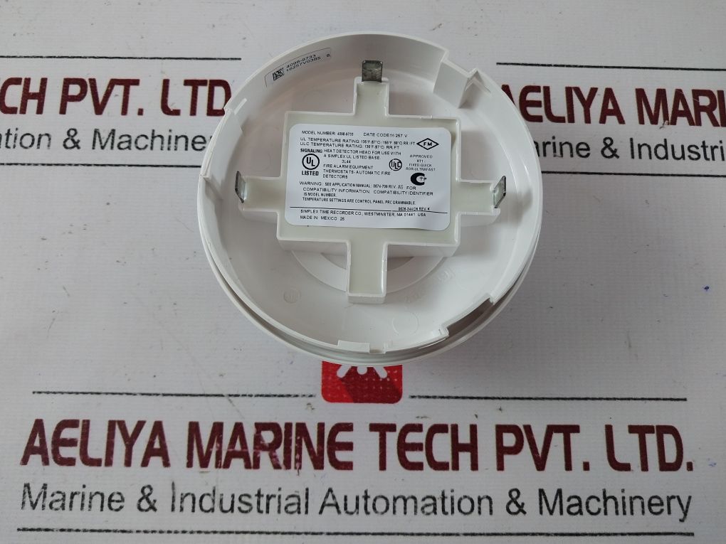 Simplex 4098-9733 Heat Detector Head – Aeliya Marine Tech