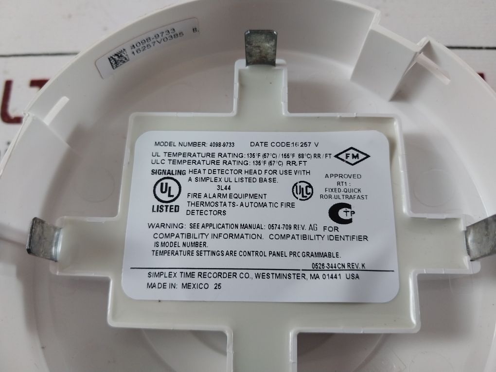 Simplex 4098-9733 Heat Detector Head