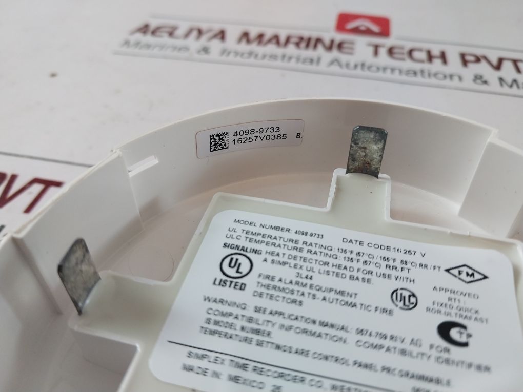 Simplex Head Simplex 4098-9733 Heat Detector Head – Aeliya Marine Tech