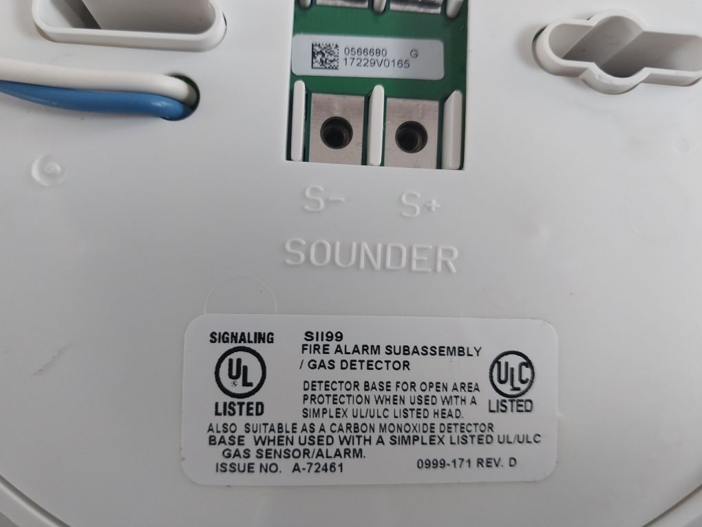 Simplex 4098-9770 Smoke/Heat Sensor Base