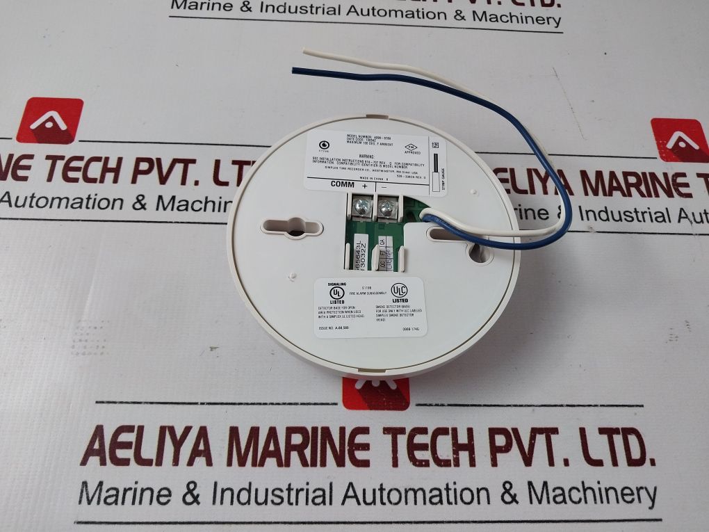 Simplex 4098-9789 Smoke/Heat Sensor Base Rev. D