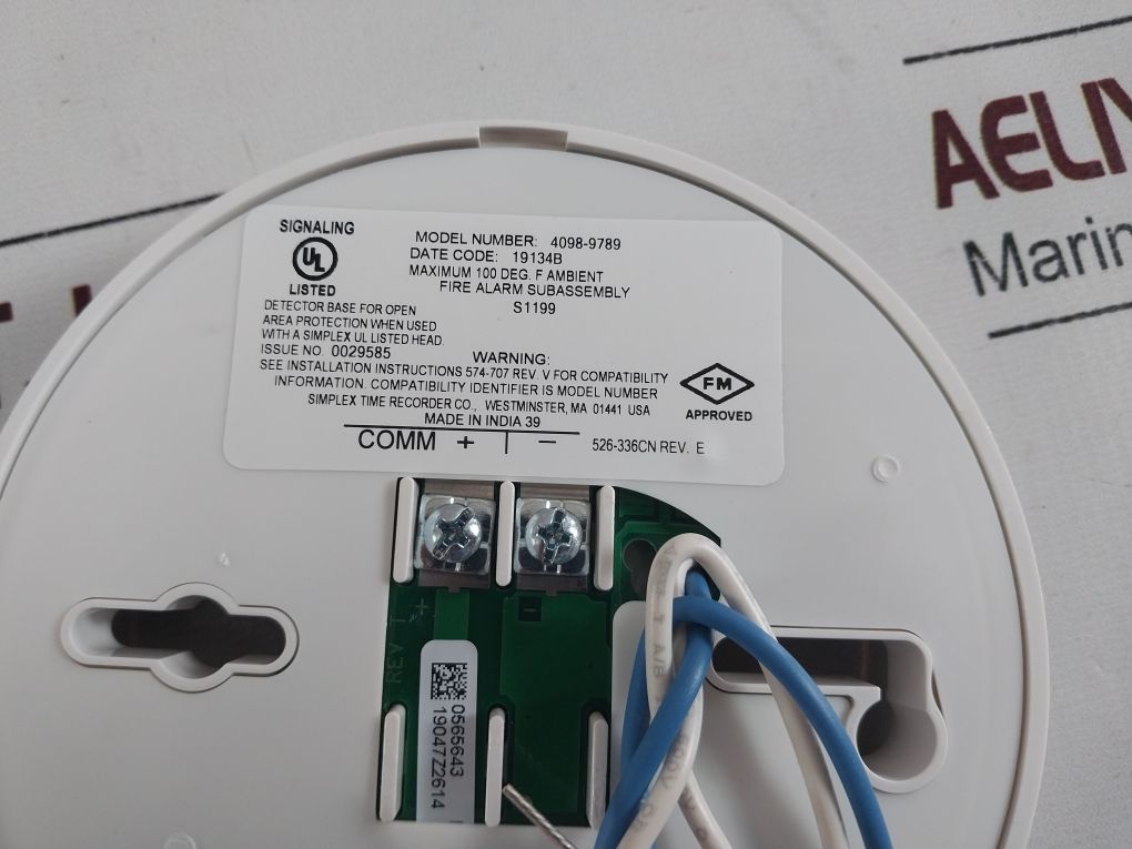 Simplex 4098-9789 Smoke/Heat Detector Base
