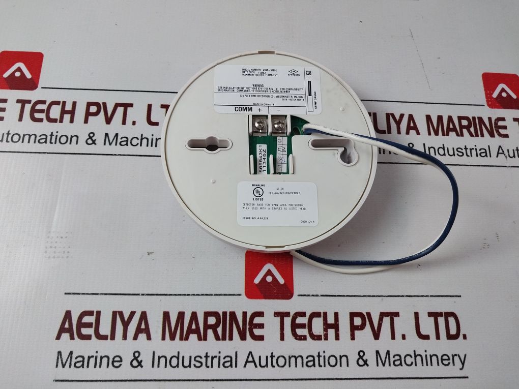 Simplex 4098-9789E Ssd Sensor Base