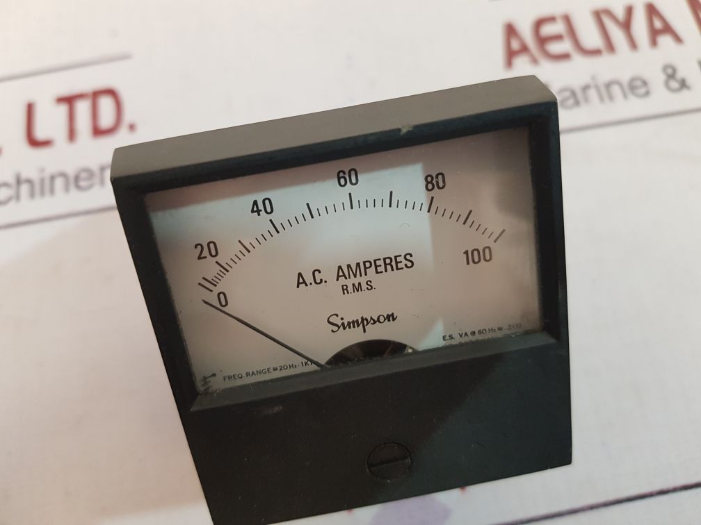 Simpson 17674 panel meter 0 to 100 r.m.s.