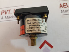 Simpson 17674 panel meter 0 to 100 r.m.s.