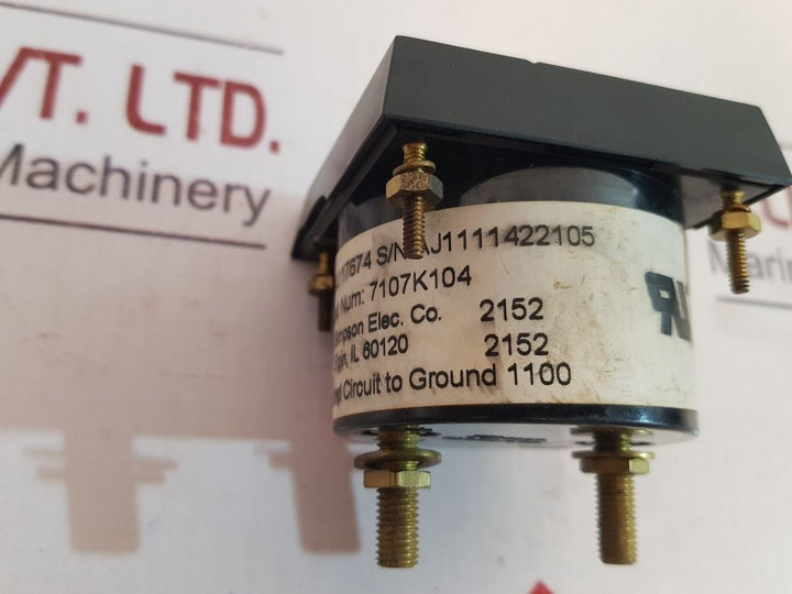 Simpson 17674 panel meter 0 to 100 r.m.s.