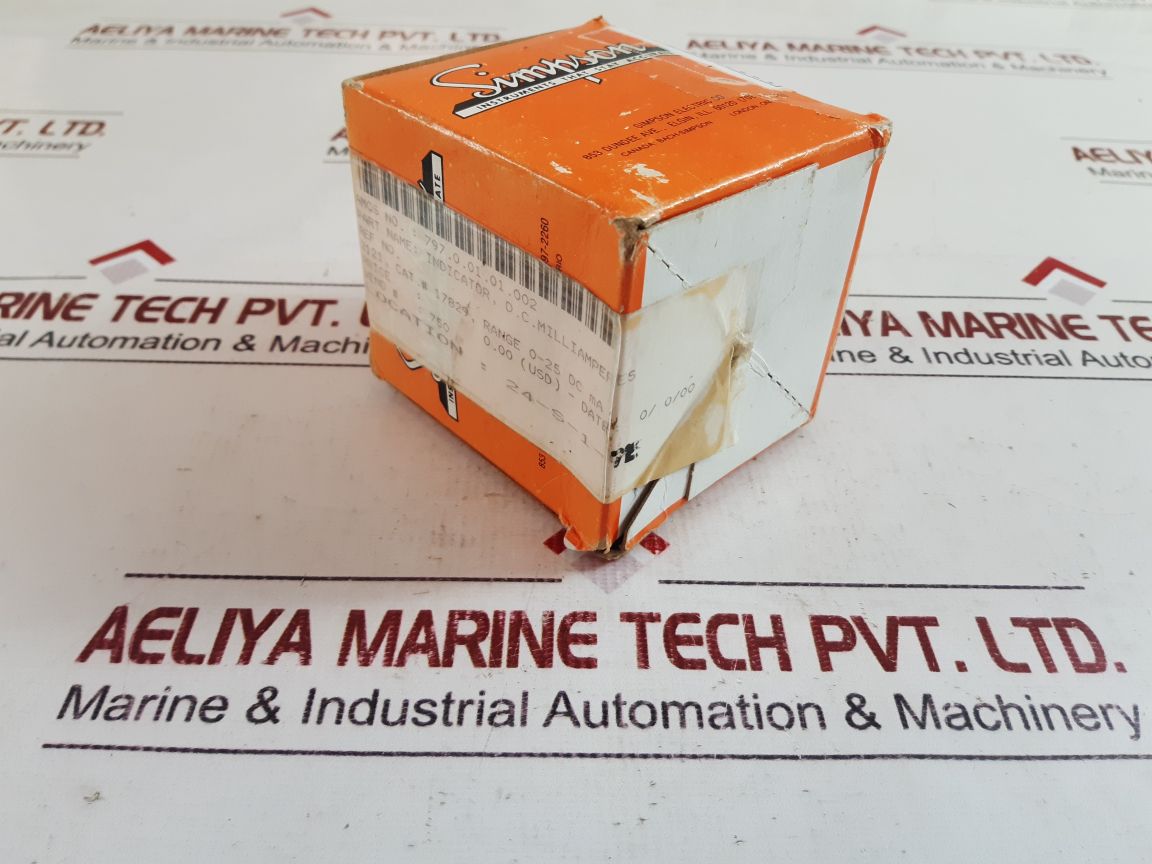 Simpson 17829 Analog Panel Meters 0-25 Dc Ma
