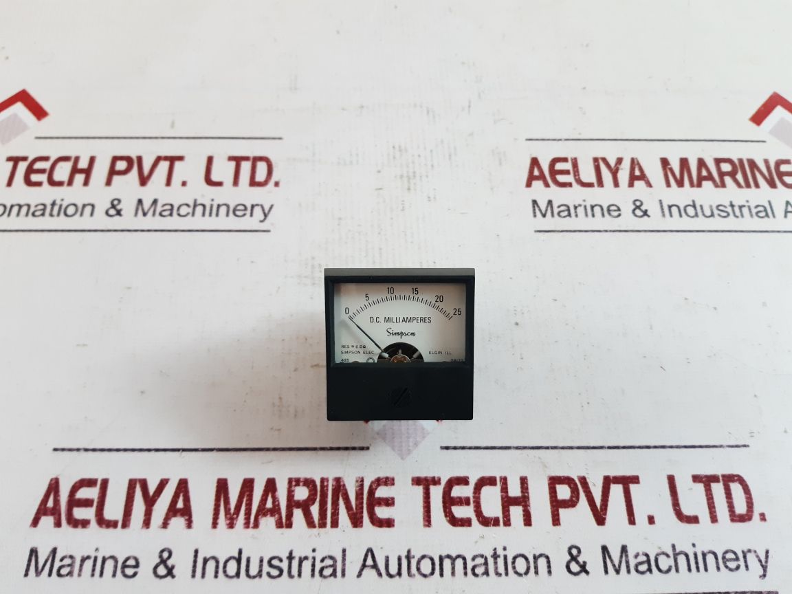 Simpson 17829 Analog Panel Meters 0-25 Dc Ma
