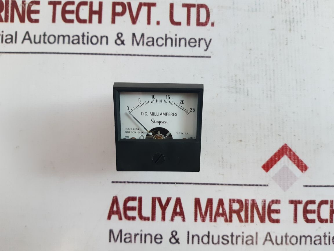 Simpson 17829 Analog Panel Meters 0-25 Dc Ma
