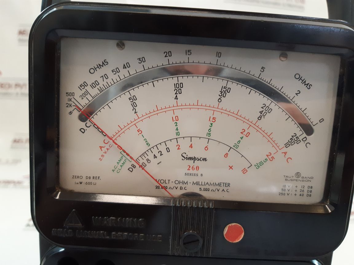 Simpson 260 series 8 volt-ohm-milliammeter