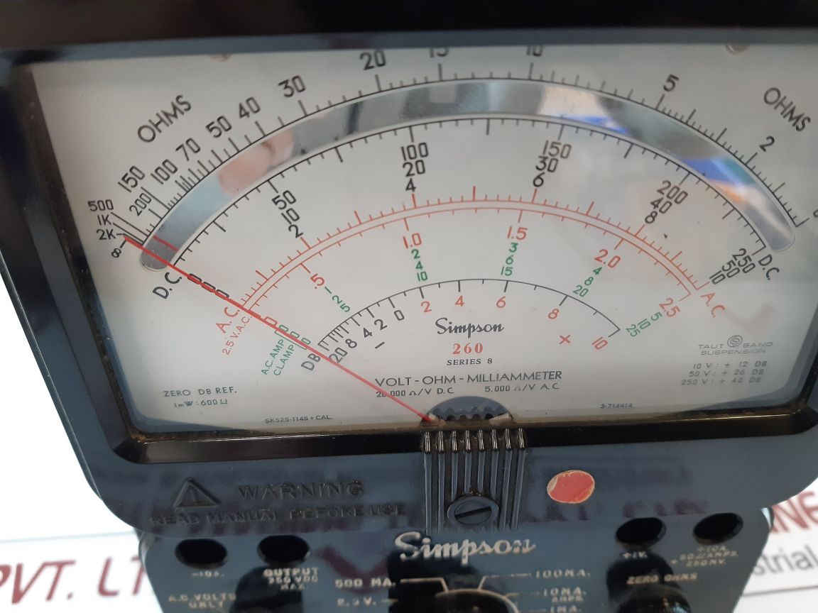 Simpson 260 series 8 volt-ohm-milliammeter