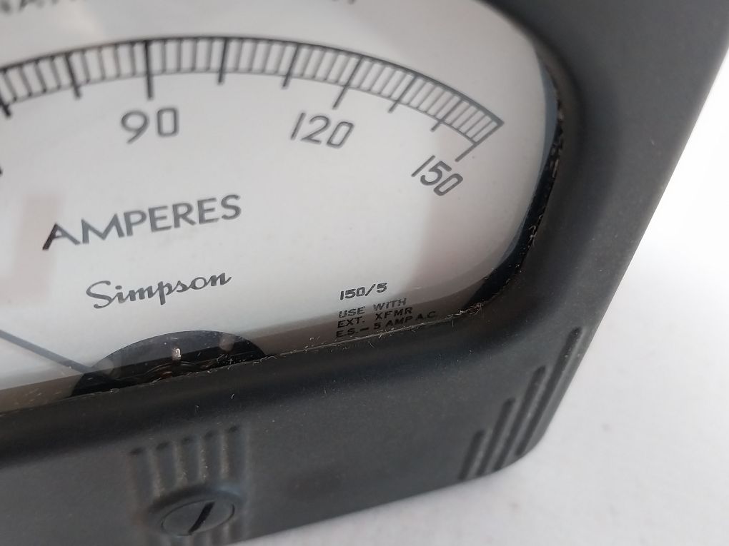 Simpson Electric Model 57 Panel Meter 012400-150 Amperes