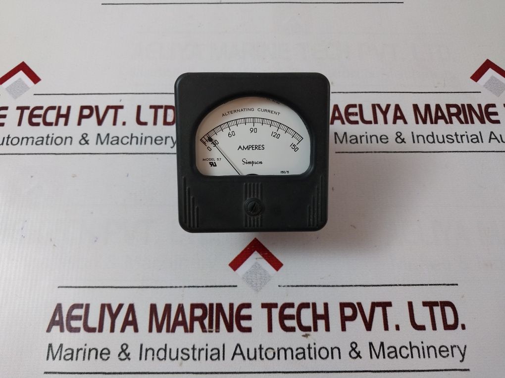 Simpson Electric Model 57 Panel Meter 012400-150 Amperes