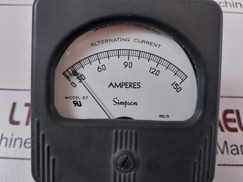 Simpson Electric Model 57 Panel Meter 012400-150 Amperes