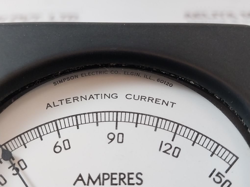 Simpson Electric Model 57 Panel Meter 012400-150 Amperes