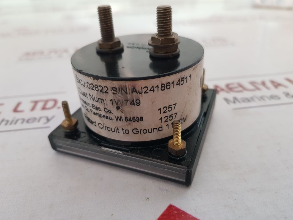 Simpson Es=5A Amperes Panel Meter