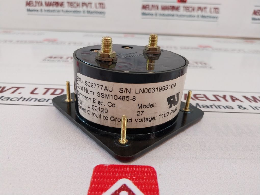 Simpson M10485-8 Dc Amperes Meter S09777Au