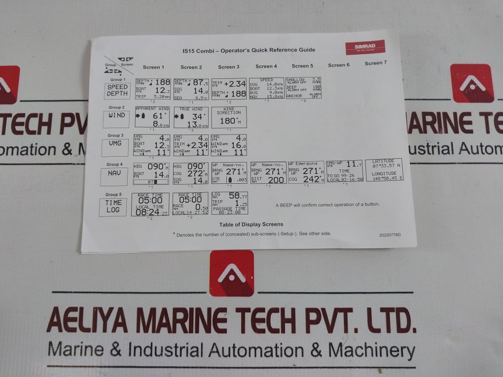 Simrad 22092241 Set