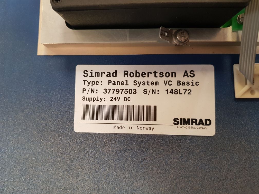 Simrad 37960259 B Panel System Vc Basic Ver: 96.11.15