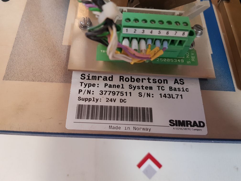 Simrad Robertson 37960259 B Panel System Tc Basic 37797511