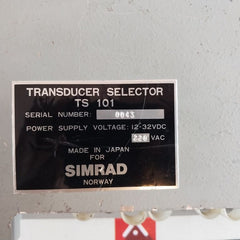 Simrad Ts 101 Condition Transducer 12-32 Vdc