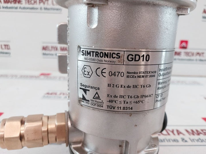 Simtronics Gd10-p00-17Dg-0Xh-00 Infrared Point Gas Detector 0.3A