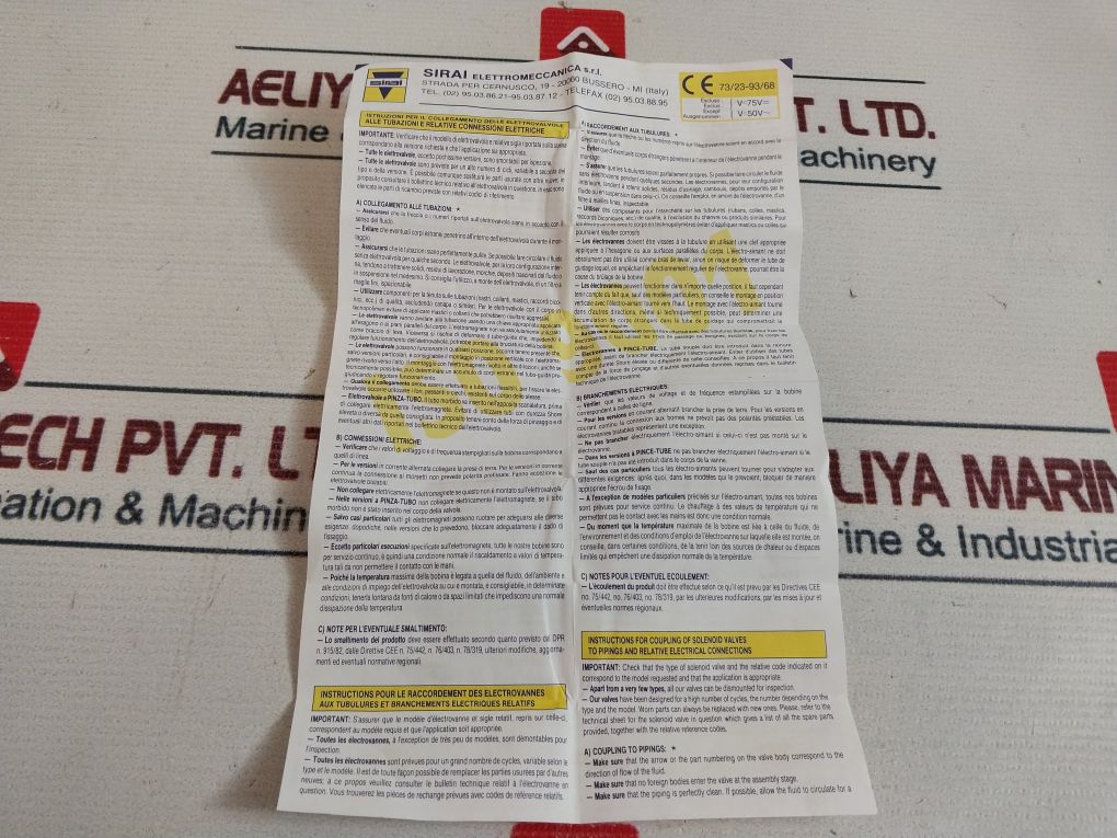 Sirai L177 B04 Solenoid Valve 230Vac