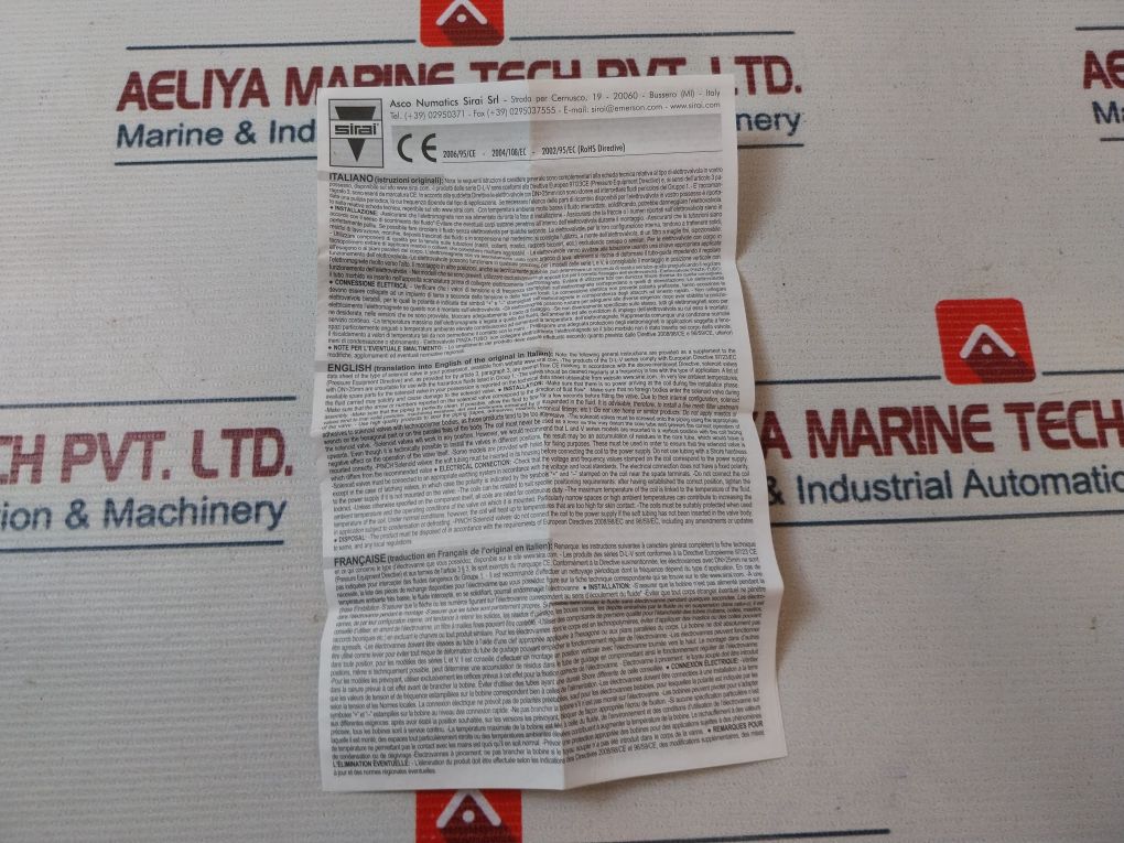 Sirai Za30A Solenoid Valve Class: F