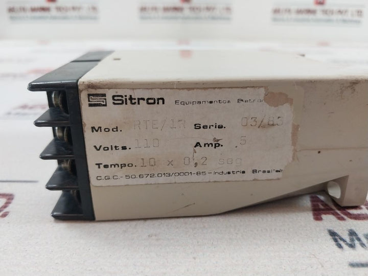 Sitron Rte/1R 03/83 Timer 110 Volt