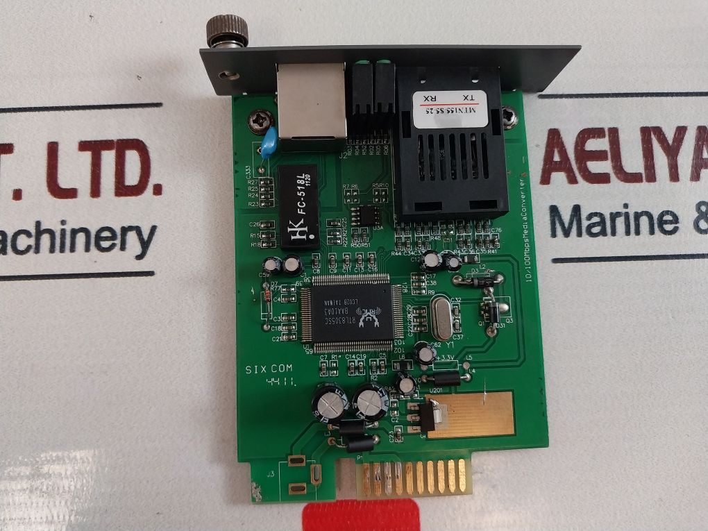 Sixcom Mtn155-s5-25 10/100Mbps Media Converter Pcb