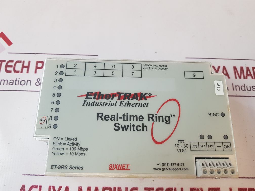 Sixnet Et-9Rs-1-e 1 Ethertrak Industrial Ethernet Real-time Switch Et-9Rs
