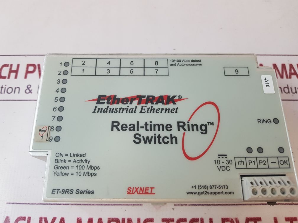 Sixnet Et-9Rs-1-e 1 Ethertrak Industrial Ethernet Real-time Switch Et-9Rs Series