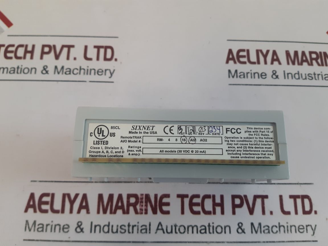 Sixnet Rm-16Ai2 1/0 Ethernet Module Rm-16Ai2-h