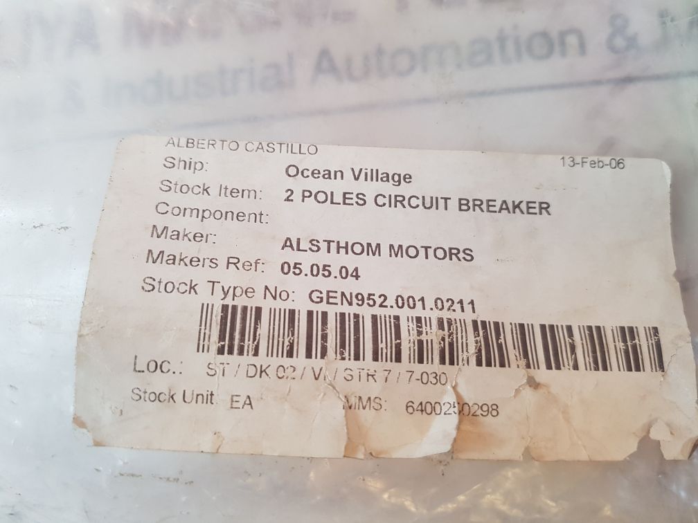 Bbc Sk Stotz S272 Circuit Breaker 400V~