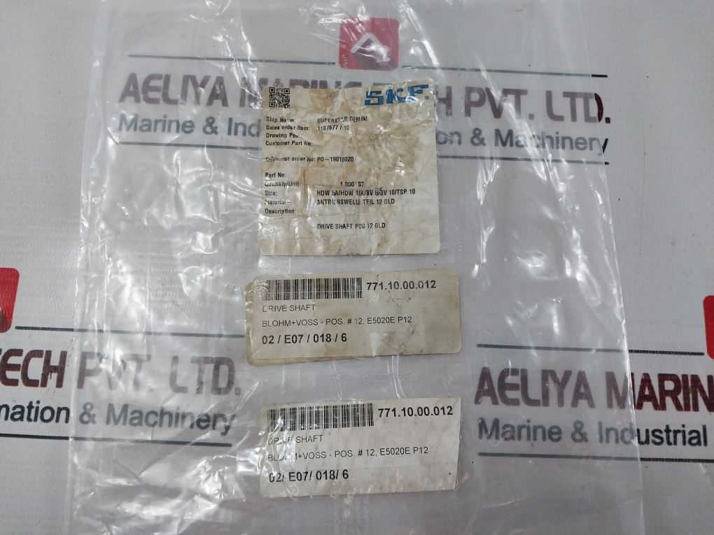 Skf 3624 04 Drive Shaft Hdw 5A/Hdw 10A/Bv 5/Bv 10/Tsp 10
