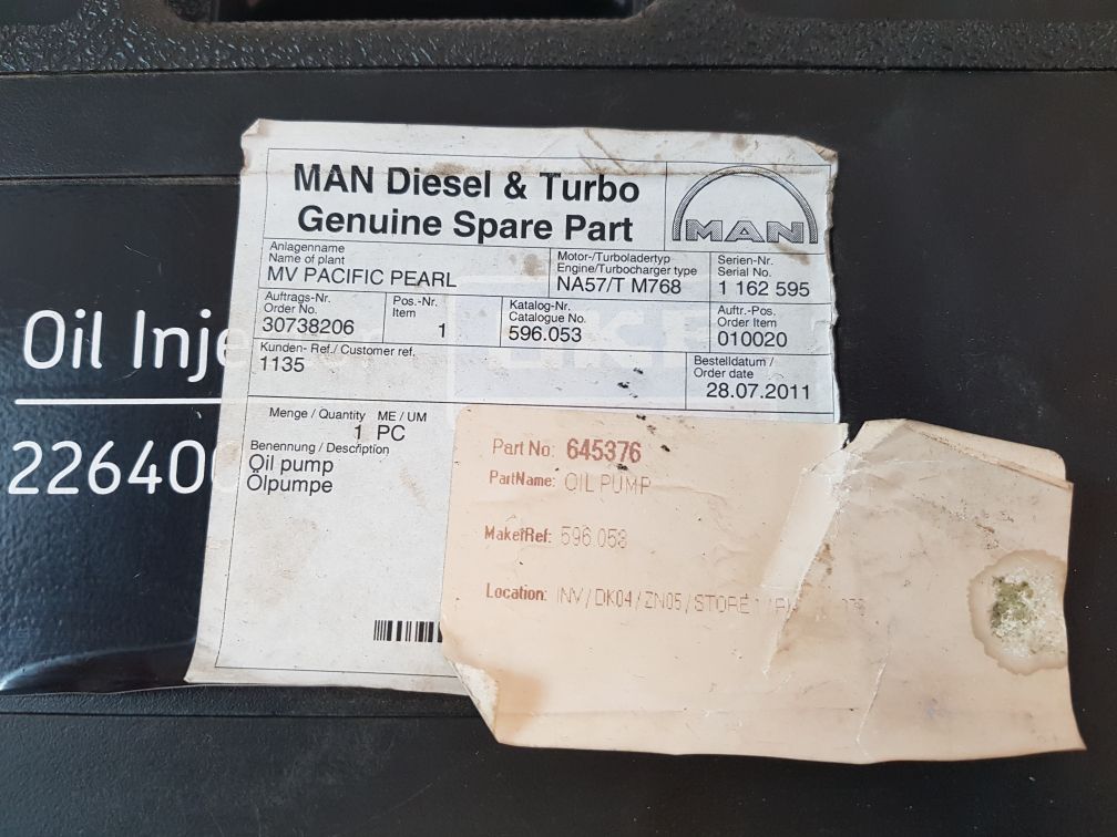 Skf 226400 Oil Injector 920100B With Repair Kit
