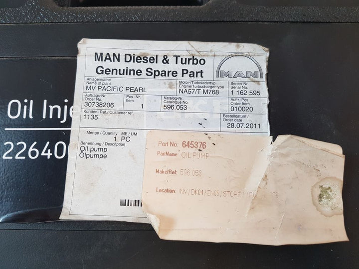 Skf 226400 Oil Injector 920100B With Repair Kit
