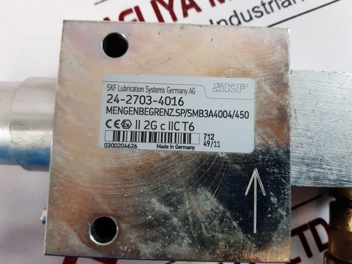 Skf Lubrication 24-2703-4016 Flanged Signaling Device 24-1072-2054
