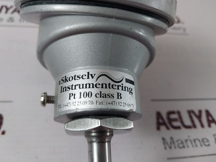 Skotselv Pt 100 Class B Temperature Sensor 125Mm Long, 9Mm Dia
