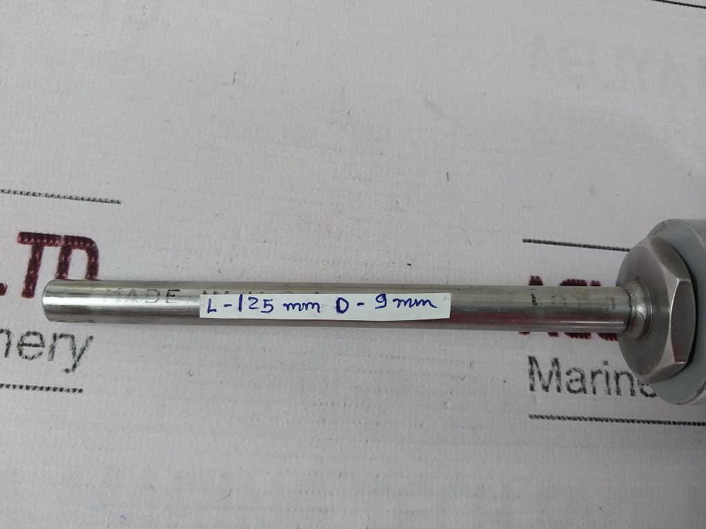Skotselv Pt 100 Class B Temperature Sensor 125Mm Long, 9Mm Dia