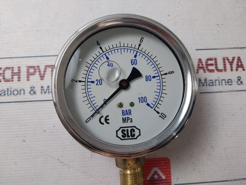 Slc 0-100 Bar Pressure Gauge 0-10 Mpa
