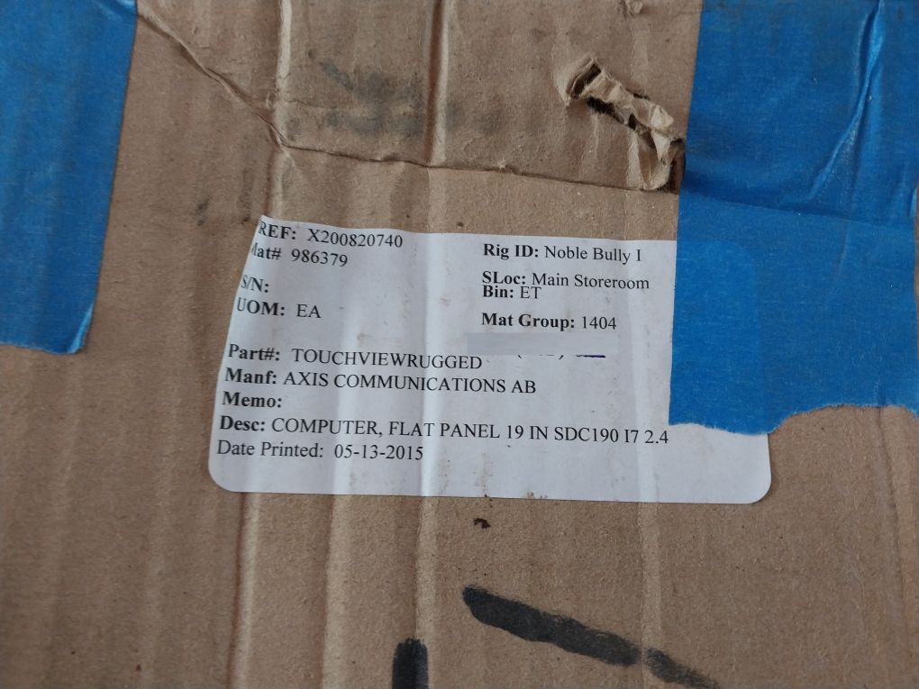 Smallpc/Axis Communications Ab Sdc190I721-4Gm Touchviewrugged Computer Flatpanel