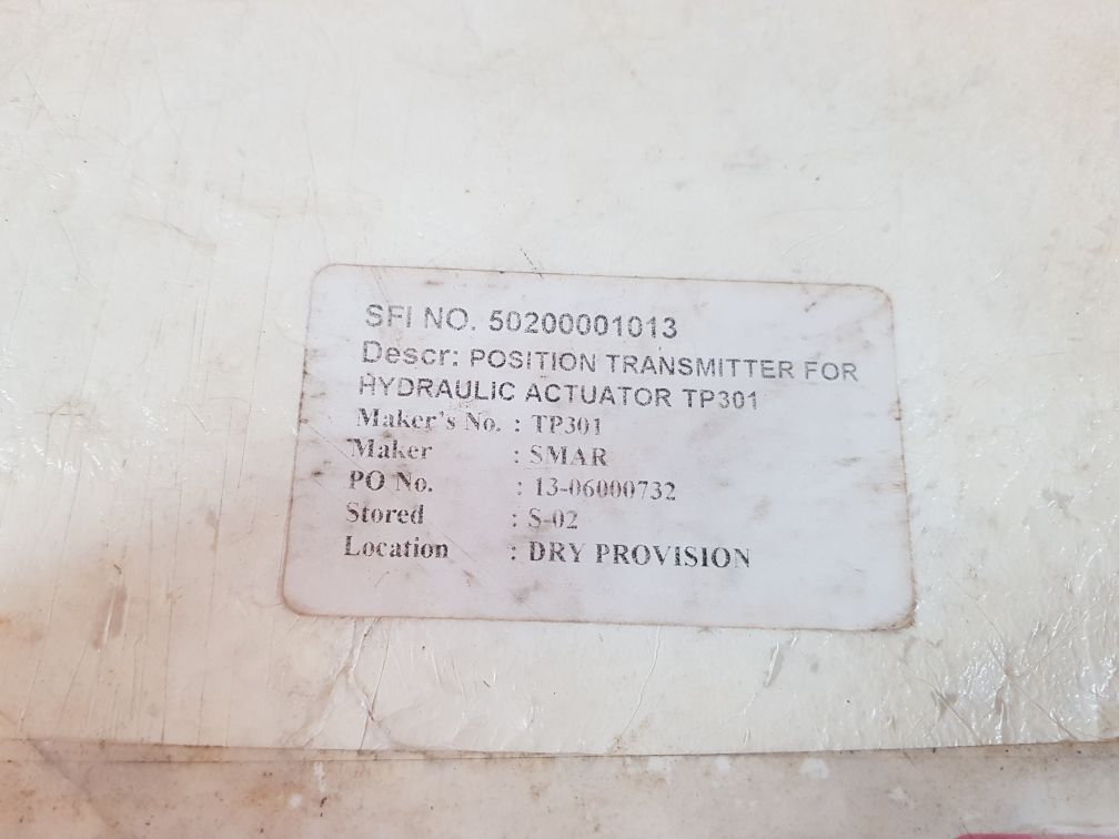 Smar Tp301 Position Transmitter 50200001013
