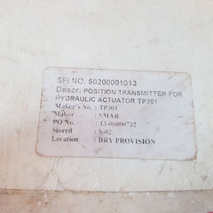 Smar Tp301 Position Transmitter 50200001013