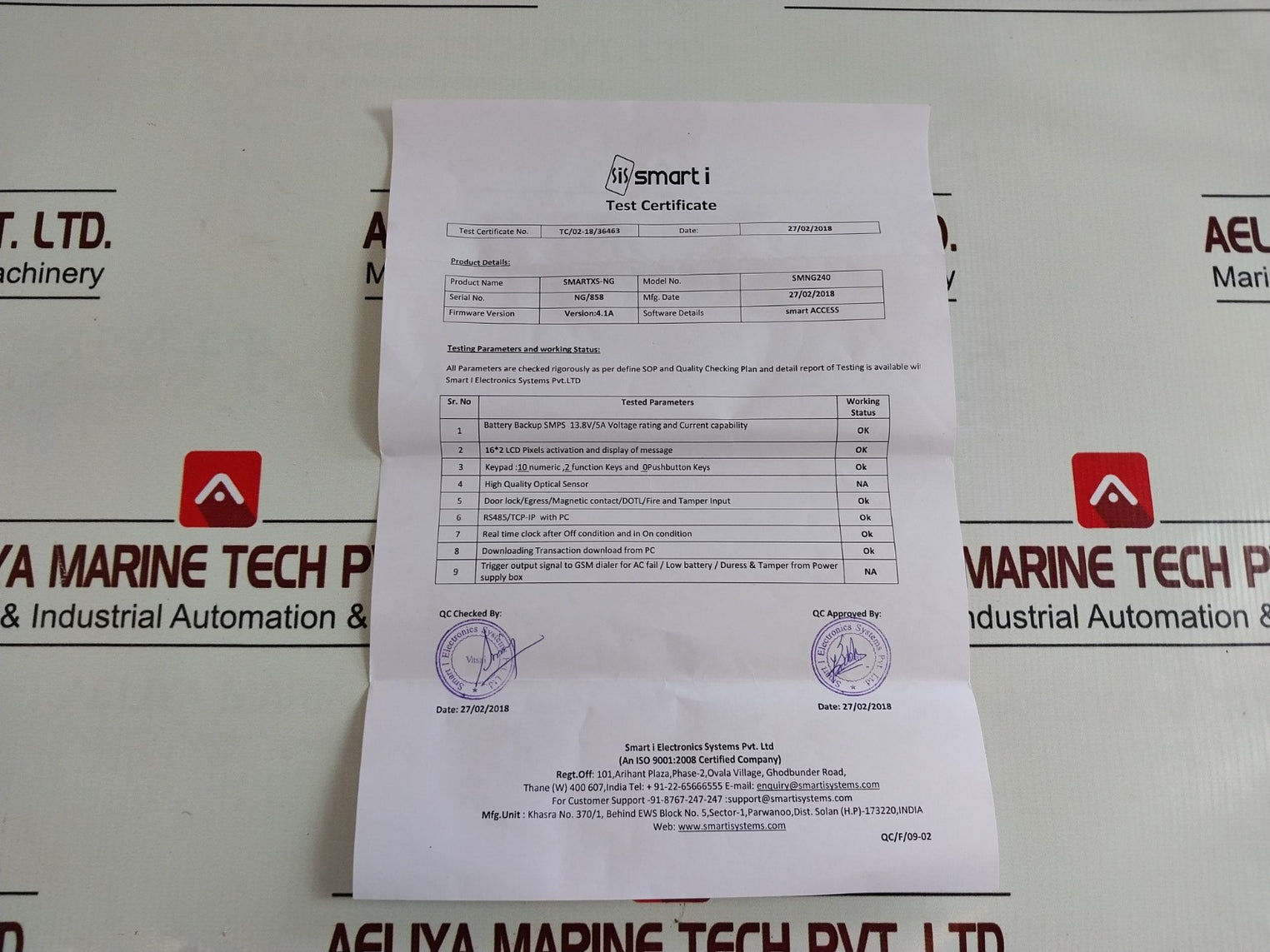Smart-i Smng240 2 Door 4 Reader Access Control Panel Bi-mb-1918-138050
