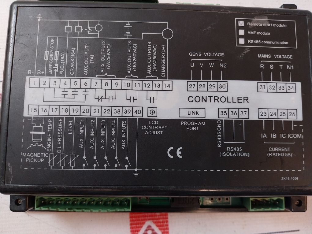 Smartgen Zk16-1006 Controller 16A 250Vac