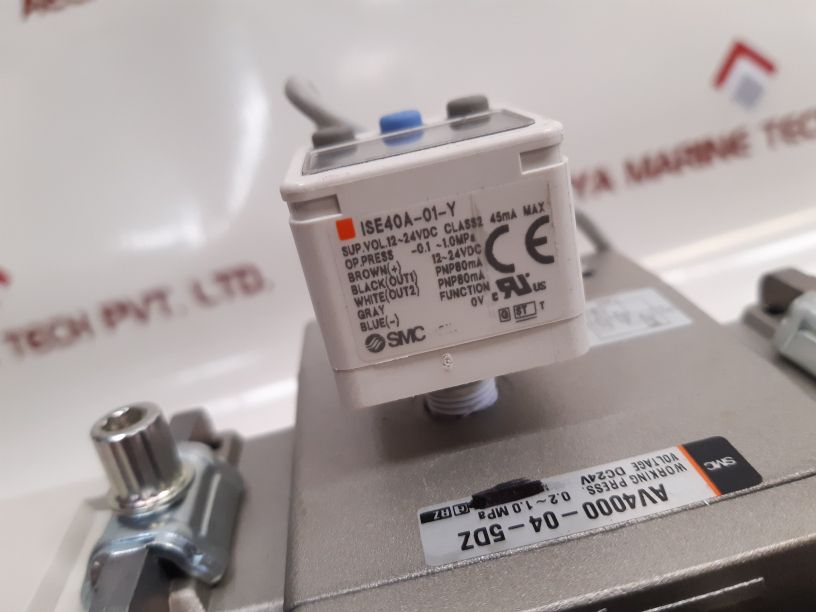 Smc Av4000-04-5Dz Soft Start Up Valve With Ise40A-01-y Pressure Switch