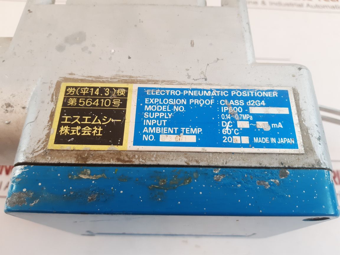 Smc D2G4 Electro-pneumatic Positioner Ip600